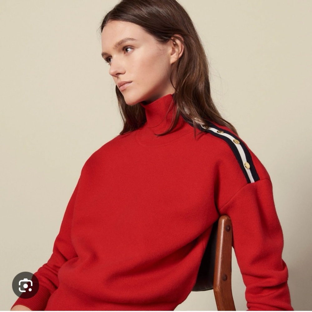 Sandro red sweater/ jumper